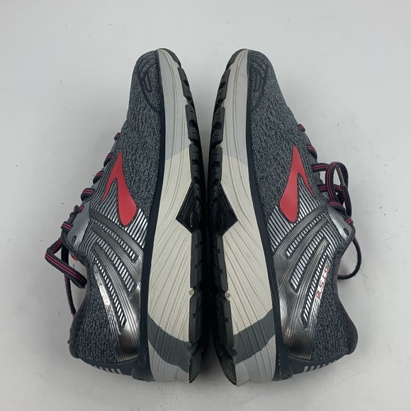 Brooks Adrenaline GTS 18 Running Shoe Size 8 Gray Pink lace up Athletic Sneaker - Picture 6 of 13
